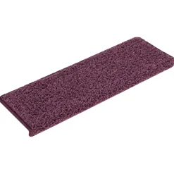 vidaXL Trapmatten 15 st 65x21x4 cm Donkerpaars Rechthoekige Rand