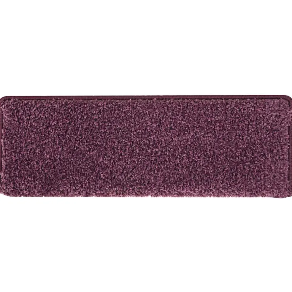 vidaXL Trapmatten 15 st 65x21x4 cm Donkerpaars Rechthoekige Rand