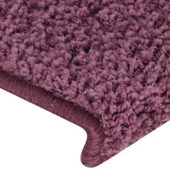 vidaXL Trapmatten 15 st 65x21x4 cm Donkerpaars Rechthoekige Rand