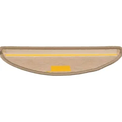 vidaXL Trapmatten 15 st 56x17x3 cm Donkerbeige Halfrond
