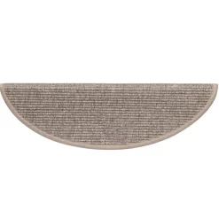 vidaXL Trapmatten 15 st 56x17x3 cm Donkerbeige Halfrond
