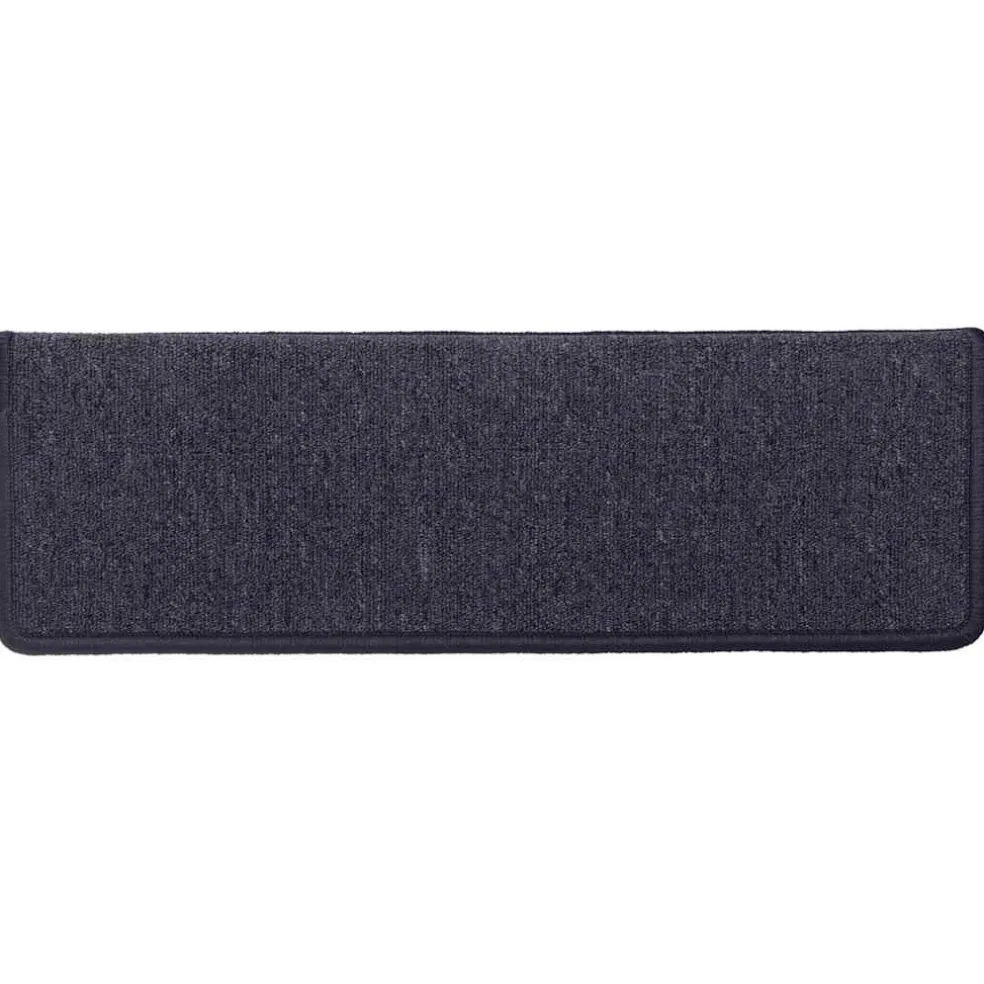 vidaXL Trapmatten 15 st 65x21x4 cm donkergrijs en blauw