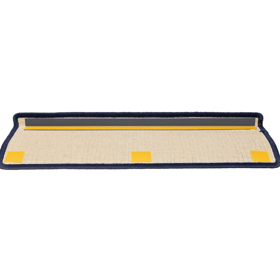 vidaXL Trapmatten 15 st 65x21x4 cm donkergrijs en blauw