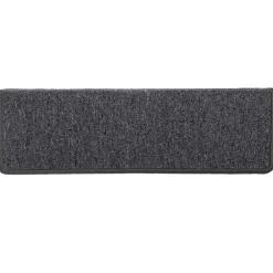 vidaXL Trapmatten 15 st 65x21x4 cm Donkergrijs Rechthoekige Rand