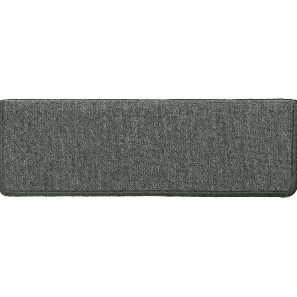 vidaXL Trapmatten 15 st 65x21x4 cm Donkergroen Rechthoekige Rand