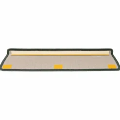 vidaXL Trapmatten 15 st 65x21x4 cm Donkergroen Rechthoekige Rand