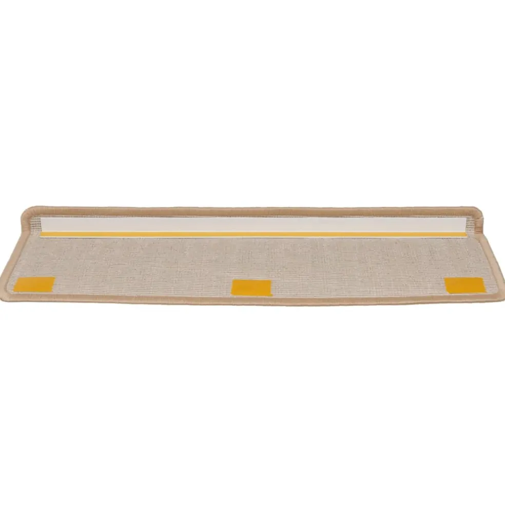 vidaXL Trapmatten 15 st 65x21x4 cm Goud Rechthoekige Rand