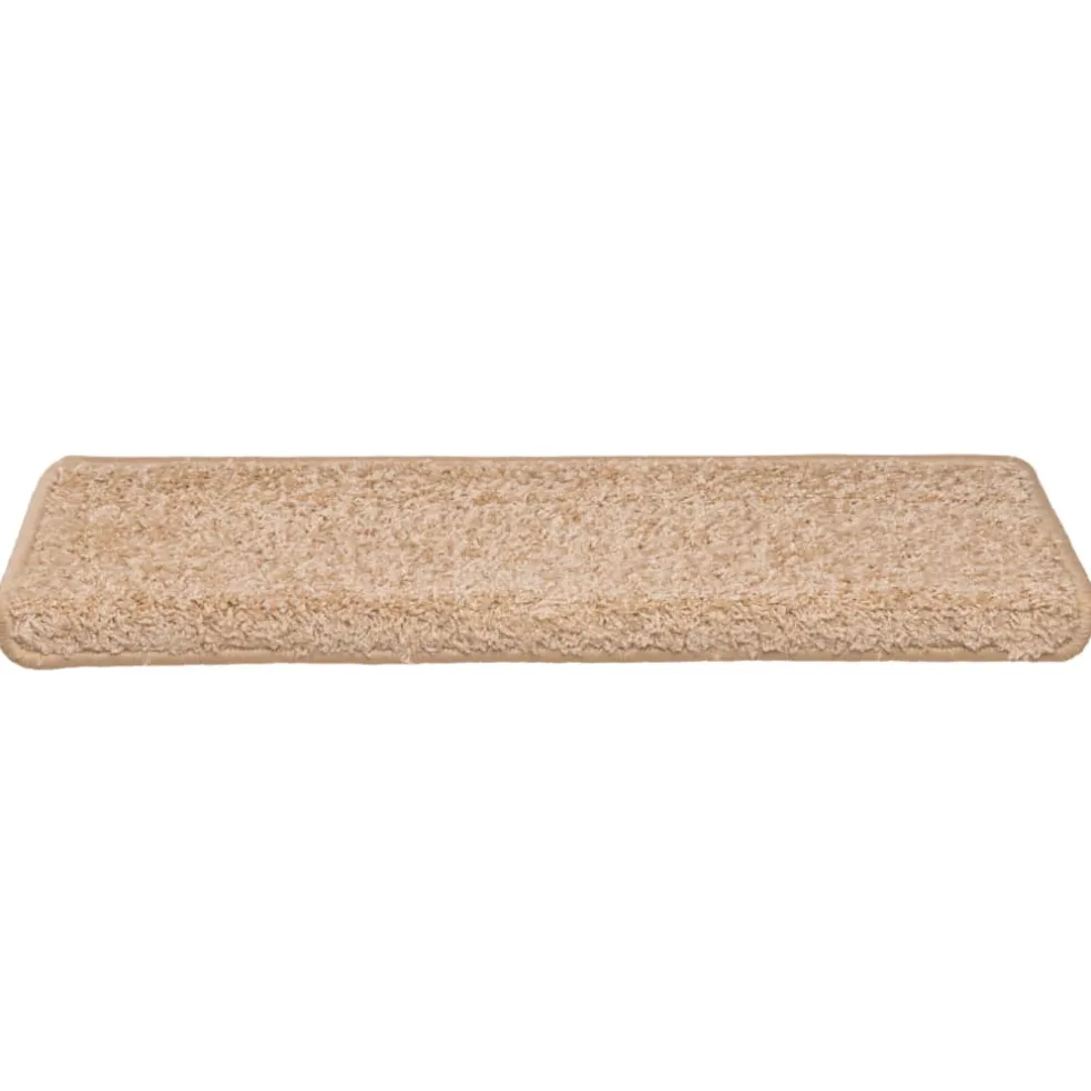 vidaXL Trapmatten 15 st 65x21x4 cm Goud Rechthoekige Rand