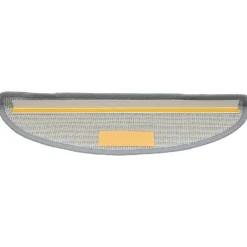 vidaXL Trapmatten 15 st 56x17x3 cm Grijs Halfrond