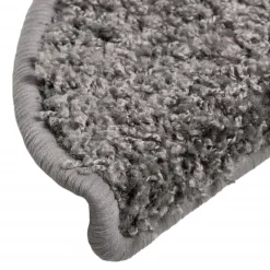 vidaXL Trapmatten 15 st 56x17x3 cm Grijs Halfrond