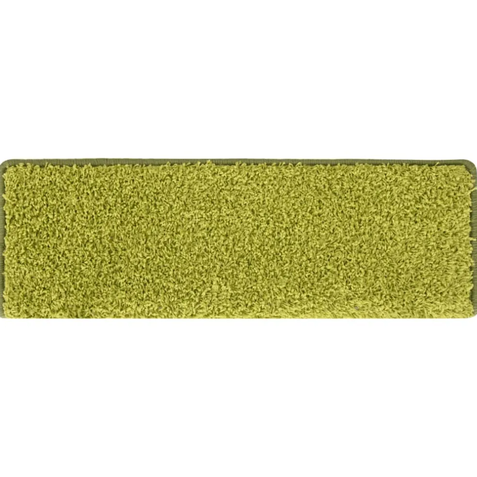 vidaXL Trapmatten 15 st 65x21x4 cm Groen Rechthoekige Rand