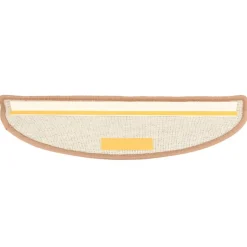 vidaXL Trapmatten 15 st 56x17x3 cm lichtbruin halfrond
