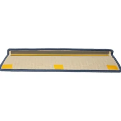 vidaXL Trapmatten 15 st 65x21x4 cm lichtgrijs en blauw