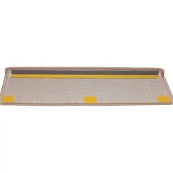 vidaXL Trapmatten 15 st 65x21x4 cm lichtbruin met rechthoekige rand