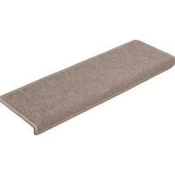 vidaXL Trapmatten 15 st 65x21x4 cm lichtbruin met rechthoekige rand