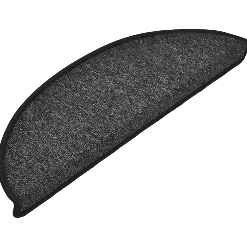 vidaXL Trapmatten 15 st 56 x 17 x 3 cm Non-Slip Antraciet