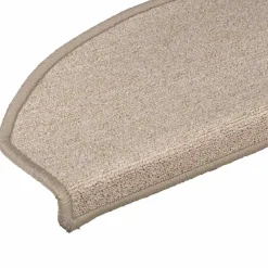 vidaXL Trapmatten 15 st 56 x 17 x 3 cm Non-Slip Taupe Vilt - 100% PP