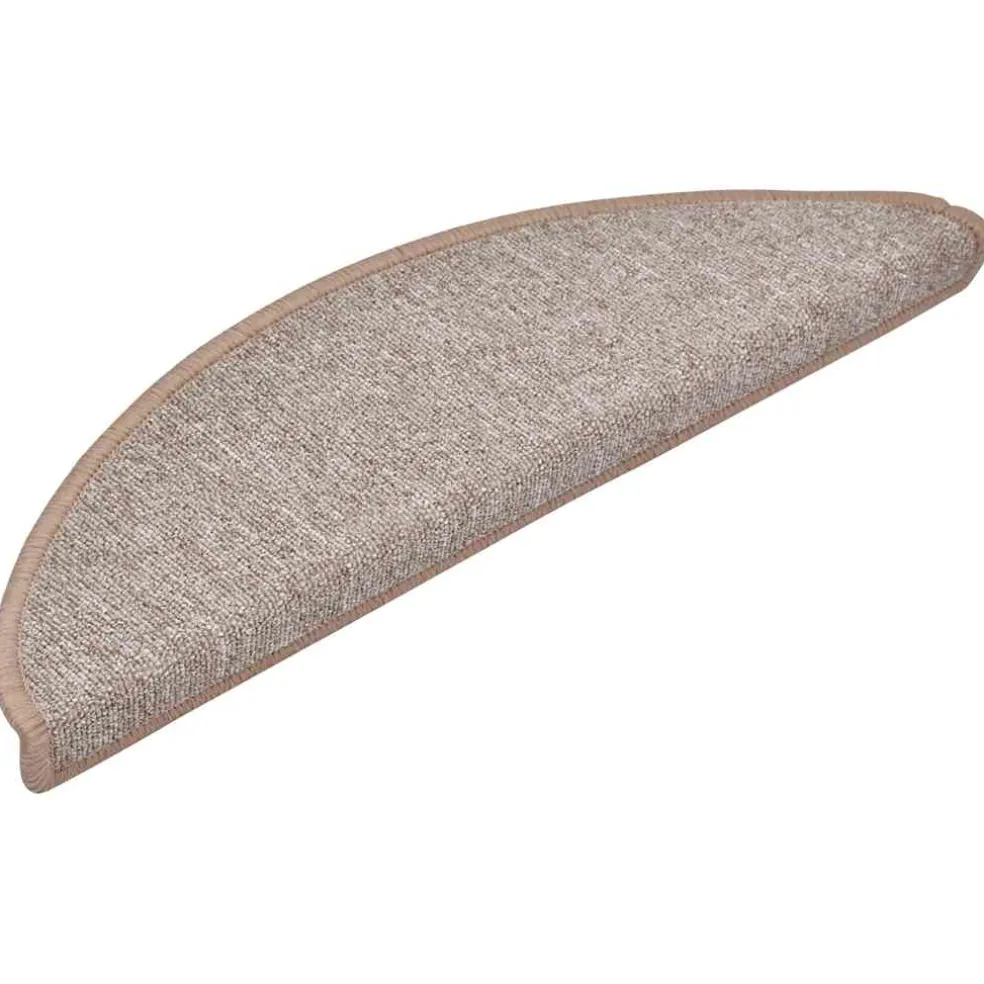 vidaXL Trapmatten 15 st 56 x 17 x 3 cm Non-Slip Licht Bruin