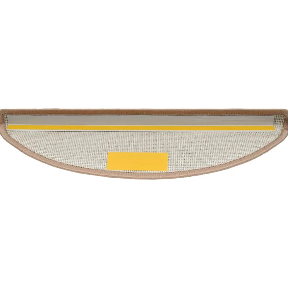 vidaXL Trapmatten 15 st 56 x 17 x 3 cm Non-Slip Licht Bruin