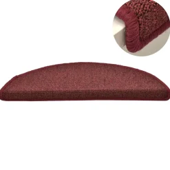 vidaXL Trapmatten 15 st 56 x 17 x 3 cm Non-Slip Bordeaux Rood