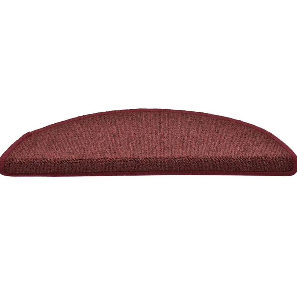 vidaXL Trapmatten 15 st 56 x 17 x 3 cm Non-Slip Bordeaux Rood