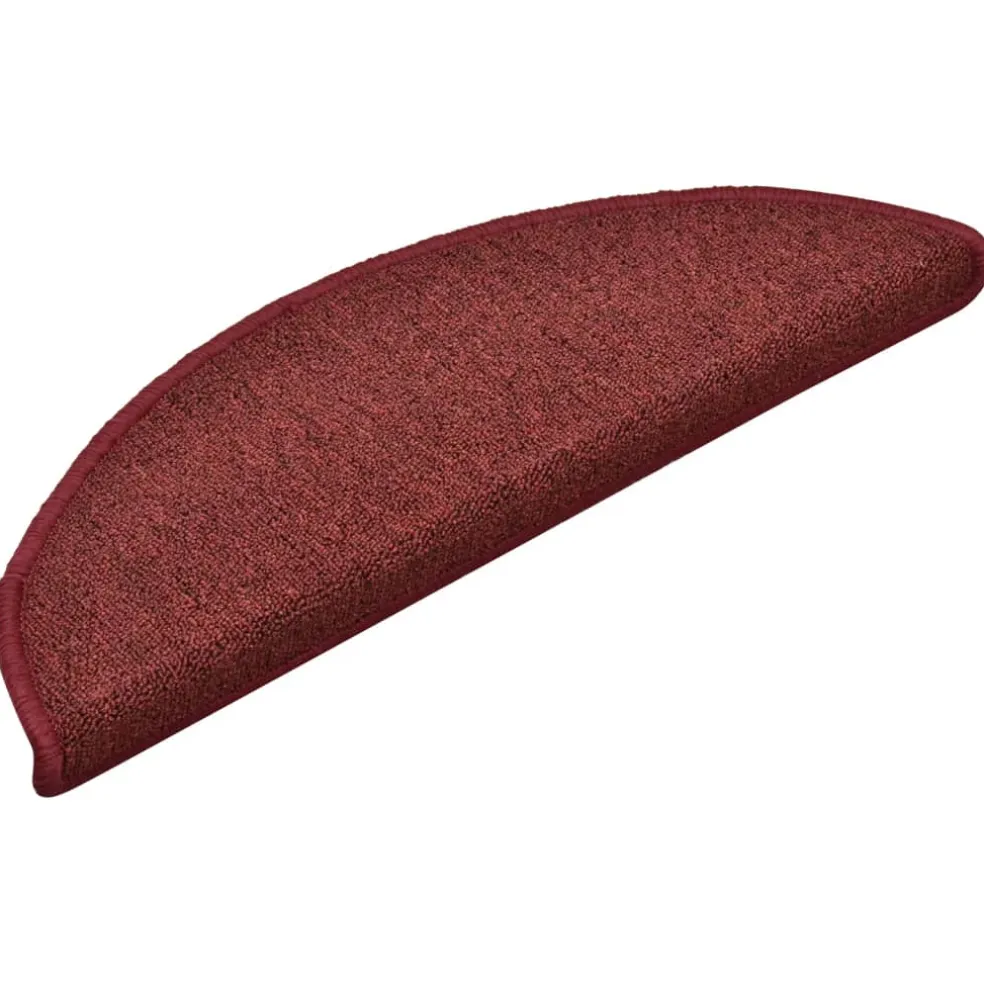 vidaXL Trapmatten 15 st 56 x 17 x 3 cm Non-Slip Bordeaux Rood