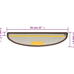 vidaXL Trapmatten 15 st 56 x 17 x 3 cm Non-Slip Wit en Grijs