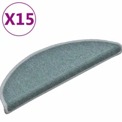 vidaXL Trapmatten 15 st 56 x 17 x 3 cm Non-Slip Zee blauw