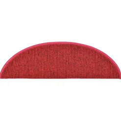 vidaXL Trapmatten 15 st 56 x 17 x 3 cm Non-Slip Rood Vilt - 100% PP