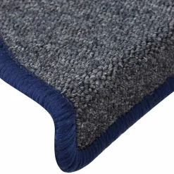 vidaXL Trapmatten 15 st 56 x 17 x 3 cm Non-Slip Lichtgrijs en blauw