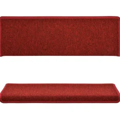 vidaXL Trapmatten 15 st 65x21x4 cm Röd Rechthoekige Rand
