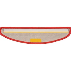 vidaXL Trapmatten 15 st 56x17x3 cm Rood Halfrond