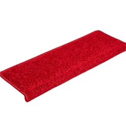 vidaXL Trapmatten 15 st 65x21x4 cm Rood Rechthoekige Rand
