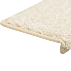 vidaXL Trapmatten 15 st 65x21x4 cm Wit Rechthoekige Rand