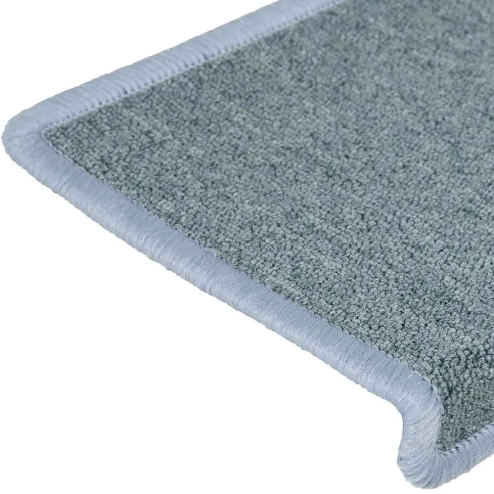 vidaXL Trapmatten 15 st 65x21x4 cm Zeeblauw Rechthoekige Rand
