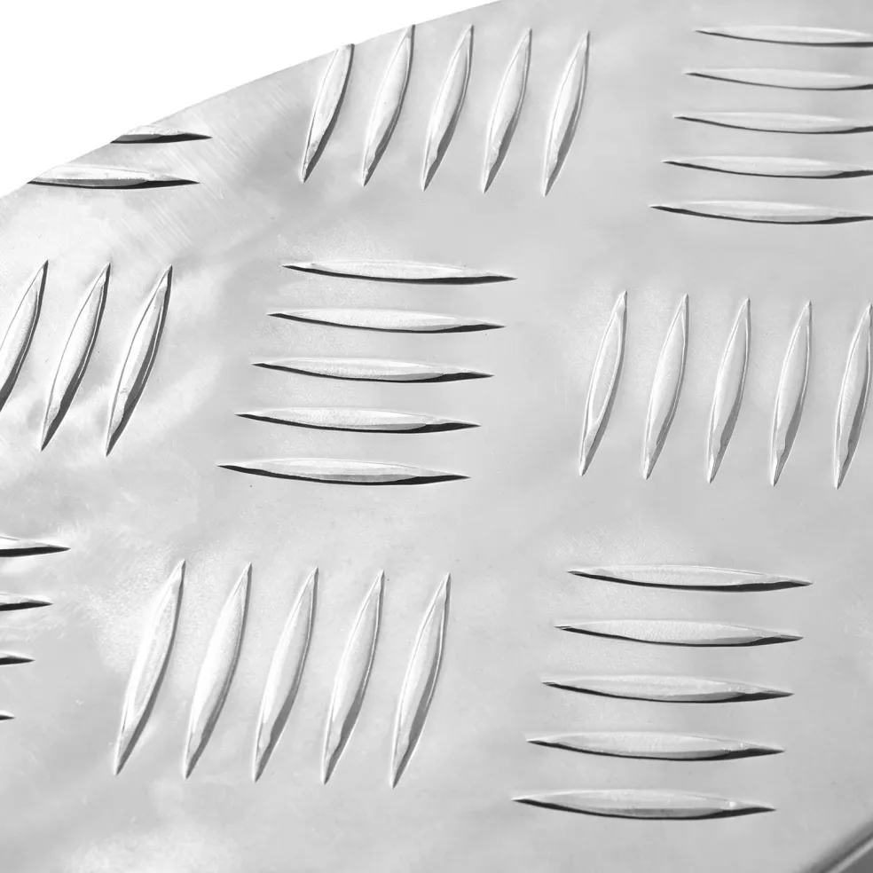 vidaXL Trapmatten 5 st 60 x 18 x 2,5 cm Zilver Aluminium