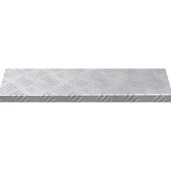 vidaXL Trapmatten 5 st 60 x 18 x 2,5 cm Zilver Aluminium Rechthoekig