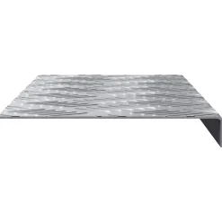 vidaXL Trapmatten 5 st 60 x 18 x 2,5 cm Zilver Aluminium Rechthoekig