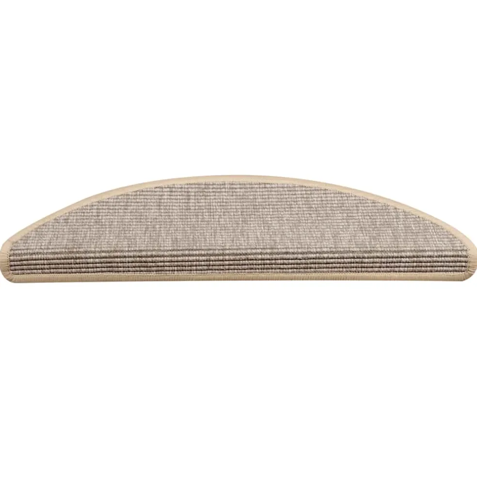 vidaXL Trapmatten 15 st 56x17x3 cm Zilver Halfrond