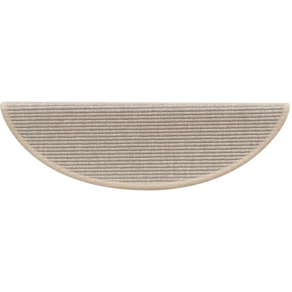 vidaXL Trapmatten 15 st 56x17x3 cm Zilver Halfrond