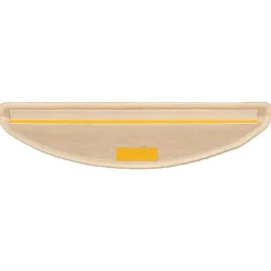 vidaXL Trapmatten 15 st 56x17x3 cm Zilver Halfrond