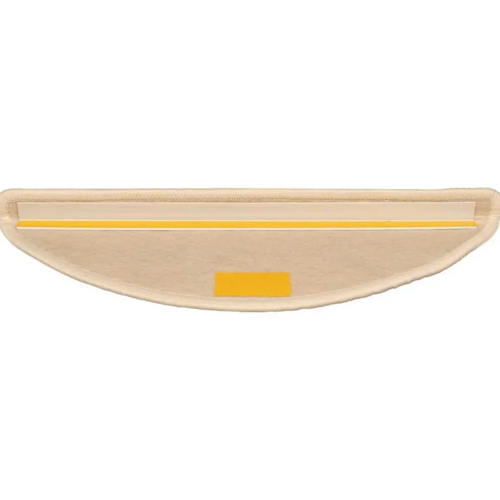 vidaXL Trapmatten 15 st 56x17x3 cm Zilver Halfrond