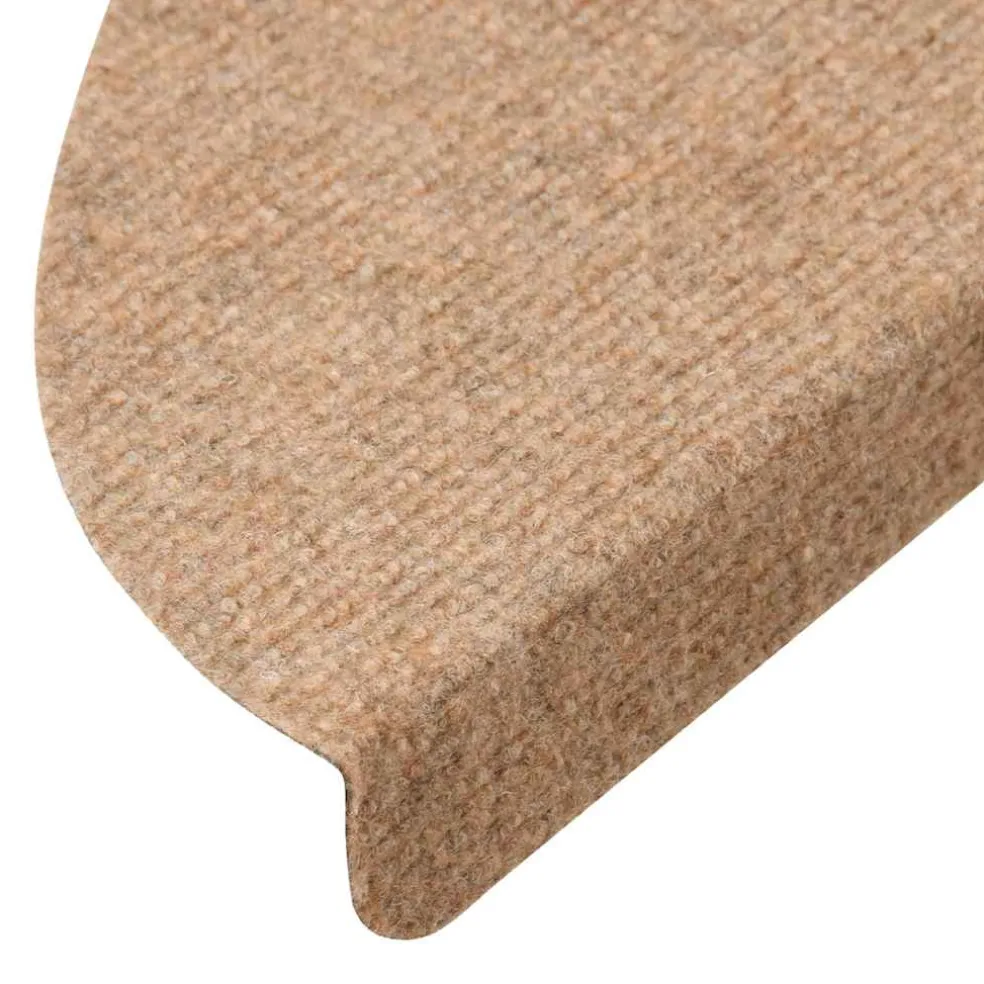 vidaXL Trapmatten zelfklevend 15 st 56x17x3 cm beige
