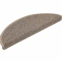 vidaXL Trapmatten zelfklevend 15 st sisal-look 56x17x3 cm donkerbeige