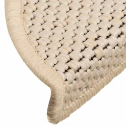vidaXL Trapmatten zelfklevend 15 st sisal-look 56x17x3 cm berber