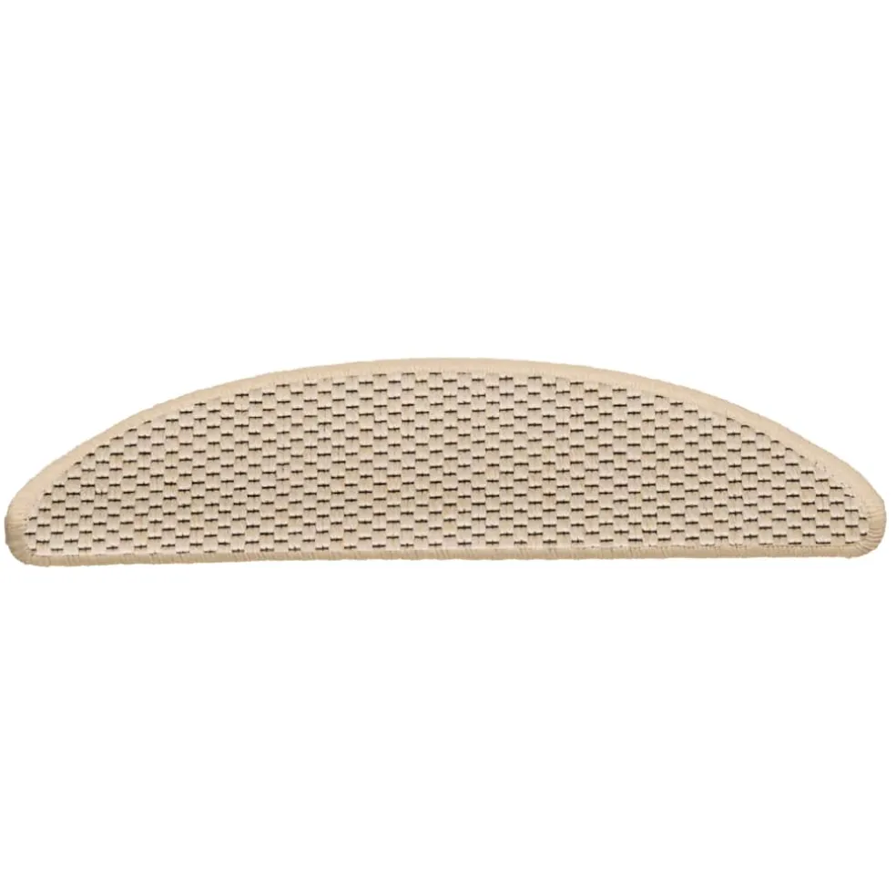 vidaXL Trapmatten zelfklevend 15 st sisal-look 56x17x3 cm berber