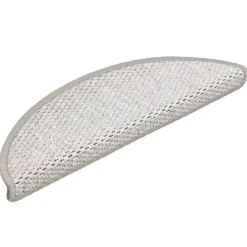 vidaXL Trapmatten zelfklevend 15 st sisal-look 56x17x3 cm platinakleur