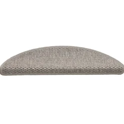 vidaXL Trapmatten zelfklevend 15 st sisal-look 56x17x3cm zilverkleurig