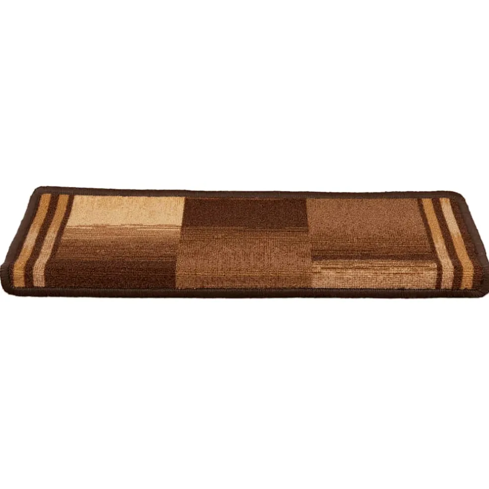 vidaXL Trapmatten zelfklevend 5 st 65x21x4 cm bruin
