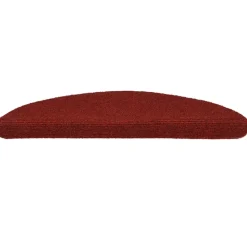 vidaXL Trapmatten Zelfklevend 15 stuks 56x17x3 cm Bordeaux Rood Halfrond